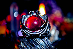 NECRONOMICON Haunted GHOST Spirit Ring Gilded Coven Knights Templar Warlock!