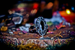 **OCCULT** Samhain Gateway Call of the Shadows Ring! SPEAK to the Dead & Conjure Raw Energy! Gain Wealth & Wisdom! Necromancy + 3rd Eye ~ .925! * SACRED!