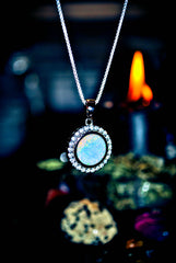 ¡Amuleto de los Ancestros de Magia Lunar Embrujada de SAMHAIN! ¡Poder y Profecía! ¡Collar Pagano Metafísico! * ¡Riqueza y Poder Psíquico del Tercer Ojo! * ¡925! ¡Conjura Energía Pura! X10